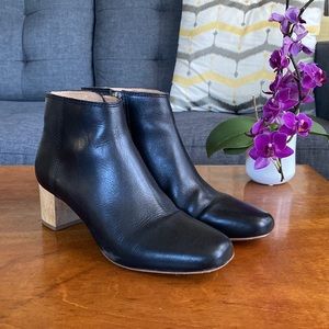 Madewell leather heeled Chelsea boots